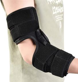 img 4 attached to 🦾 Fibee Angle Adjustable Elbow Splint: Immobilizer & Stabilizer for Night or Day Pain Relief of Cubital Tunnel Syndrome & Ulnar Nerve - Women & Men (L/XL)