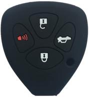 🔒 enhanced protection for toyota remote fobs: black silicone key jacket case for camry, avalon, matrix, corolla, land cruiser logo