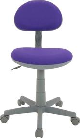 img 3 attached to 🪑 Calico Designs Deluxe Task Chair: Stylish Purple with Gray Base - 18516