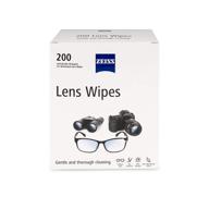 high-quality zeiss pre-moistened lens cleaning wipes: convenient 6 x 5-inches size, 200 count pack logo