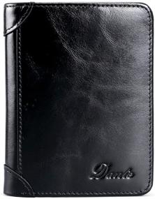 img 4 attached to 🏻 Dante Bifold Vintage Leather Wallet for Men: Style & Function Combined in This Must-Have Accessory