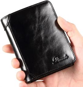 img 1 attached to 🏻 Dante Bifold Vintage Leather Wallet for Men: Style & Function Combined in This Must-Have Accessory