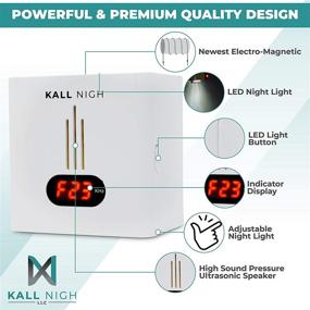 img 2 attached to 🪲 KALL Nigh Ultrasonic Pest Repeller 2021 – Plug in Pest Repeller with Night Light, Electromagnetic Features – Effective Electronic Pest Control for Insects, Rodents, Cockroaches, Wasps & More – Compact, Safe, and Silent
