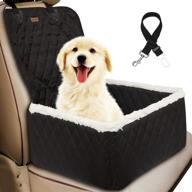 🐶 deluxe 2 in 1 car front seat covers for dogs - scratchproof & thickened car protector kennel with safety belt, 900d, ideal for cars trucks suvs logo