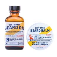 🧔 duke cannon supply co. beard bundle: top rated beard oil, 3oz + premium beard balm, 1.6oz / crafted with organic and natural ingredients logo