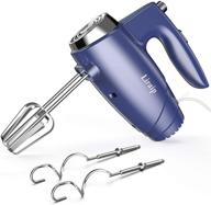 liraip handheld electric mixer – enhanced power for baking cakes, beating eggs, creams, and more! 5 speeds + eject button with 4 blue accessories логотип