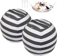 stuffed storage beanbag stripes hammock logo