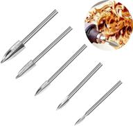 wood carving tool set with 5pcs engraving drill 🪚 accessories bit rasp for diy woodworking with rotary tools - proudsun logo