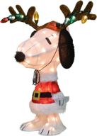 productworks 26 inch peanuts pre lit christmas logo