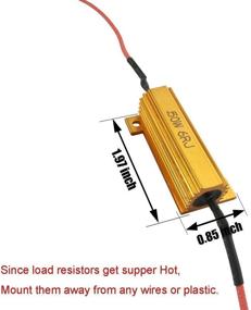 img 3 attached to iBrightstar 50W 6ohm Load Resistors: 💡 Resolving LED Bulb Hyper Flash & Error Code