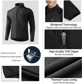 img 1 attached to LAMEDA Cycling Winter Windproof Softshell Sports & Fitness