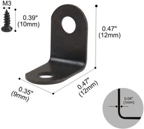 img 2 attached to Uxcell Fastener Brackets Protector Furniture Industrial Hardware