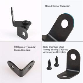 img 1 attached to Uxcell Fastener Brackets Protector Furniture Industrial Hardware