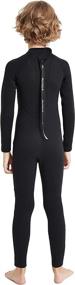 img 3 attached to 👶 Aunua Youth 3/2mm Neoprene Wetsuit for Kids - Full Swimming Suit to Stay Warm