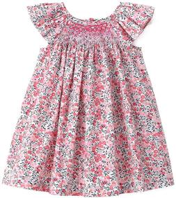 img 4 attached to 👗 Baby Girls Summer Casual Dresses - Simplee kids Toddler Floral Print Sundress for Princess-Like Style