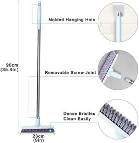 img 1 attached to 🧹 Powerful LandHope Tile Grout Brush: 120°Rotatable Crevice Floor Scrubber for Effortless Bathtub and Hard-to-Reach Area Cleaning