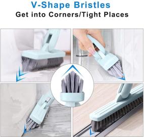 img 2 attached to 🧹 Powerful LandHope Tile Grout Brush: 120°Rotatable Crevice Floor Scrubber for Effortless Bathtub and Hard-to-Reach Area Cleaning