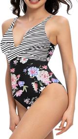 img 3 attached to 👙 Stylish SouqFone Cheetah Swimsuits: Monokini Bodysuits for Women's Swimwear & Cover Ups