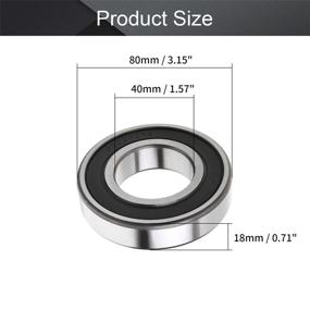 img 3 attached to Othmro Bearing 6306 2RS 30X72X19 Material