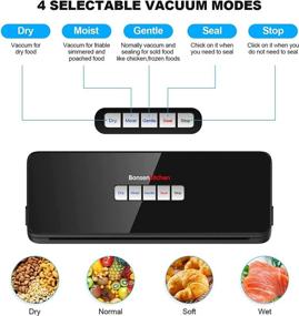 img 2 attached to 🍲 Bonsenkitchen Food Saver Vacuum Sealer Machine with Air Sealing System and 3 Food Modes: Preserve Food with Ease and Efficiency