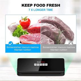 img 3 attached to 🍲 Bonsenkitchen Food Saver Vacuum Sealer Machine with Air Sealing System and 3 Food Modes: Preserve Food with Ease and Efficiency