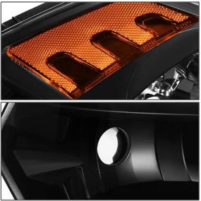 img 2 attached to DNA Motoring HL-OH-DR09QUA-BK-AM Black Amber Headlights Replacement For 09-18 Ram