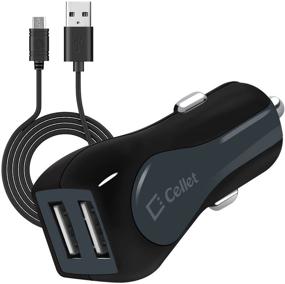 img 4 attached to 🔌 Cellet Car Charger with 2 USB Port | Fast Charging 2.4A | Compatible with Verizon DuraForce Pro, Dura TR, Dura XTP, Dura XV, Dura XV Plus, XA, Dura VX LTE | Includes Micro USB Cable