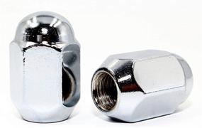 img 2 attached to 🔩 Pack of 20 Veritek 12x1.5mm Chrome Dome Top Acorn Lug Nuts with 3/4 19mm Hex - 1.40" Conical Seat for OEM or Custom Alloy Wheels