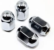 🔩 pack of 20 veritek 12x1.5mm chrome dome top acorn lug nuts with 3/4 19mm hex - 1.40" conical seat for oem or custom alloy wheels logo