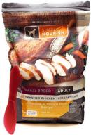 premium small breed dog food - 5 🐶 lbs chicken & brown rice blend + bonus mixing spatula! logo