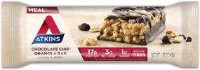 img 3 attached to 🍫 Atkins Protein Meal Bar: Chocolate Chip Granola, Keto Friendly, 5 Count - Energize Your Day with Delicious Protein!