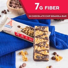 img 1 attached to 🍫 Atkins Protein Meal Bar: Chocolate Chip Granola, Keto Friendly, 5 Count - Energize Your Day with Delicious Protein!