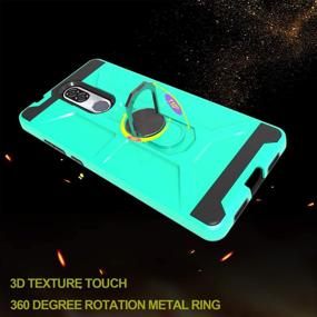 img 1 attached to Premium Case for Coolpad Legacy, Alchemy & 3705A | Stylish Coolpad Legacy Phone Case | Durable Coolpad Alchemy Phone Cases | 360 Degree Rotating Ring Phone Grip Mount Case for Coolpad Legacy-CJ Mint