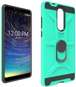 img 3 attached to Premium Case for Coolpad Legacy, Alchemy & 3705A | Stylish Coolpad Legacy Phone Case | Durable Coolpad Alchemy Phone Cases | 360 Degree Rotating Ring Phone Grip Mount Case for Coolpad Legacy-CJ Mint