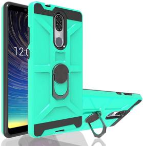 img 4 attached to Premium Case for Coolpad Legacy, Alchemy & 3705A | Stylish Coolpad Legacy Phone Case | Durable Coolpad Alchemy Phone Cases | 360 Degree Rotating Ring Phone Grip Mount Case for Coolpad Legacy-CJ Mint