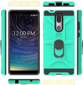 img 2 attached to Premium Case for Coolpad Legacy, Alchemy & 3705A | Stylish Coolpad Legacy Phone Case | Durable Coolpad Alchemy Phone Cases | 360 Degree Rotating Ring Phone Grip Mount Case for Coolpad Legacy-CJ Mint