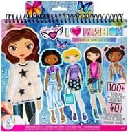 🎨 fashion angels i love fashion sketch portfolio for kids: specially designed fashion design sketch book with stencils and stickers for beginner fashionistas, ages 6 and up logo