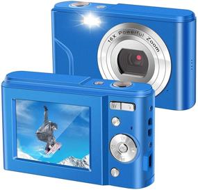 img 4 attached to 📷 IEBRT Digital Camera,1080P Mini Vlogging Video Camera LCD Screen 16X Digital Zoom 36MP Rechargeable Point and Shoot Camera for Compact Portable Kids Teens Gift (2.4 inch Blue)