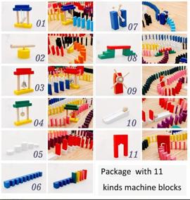 img 2 attached to 🧱 Lewo Wooden Dominoes: Enhance Your Building Skills with Smart Storage