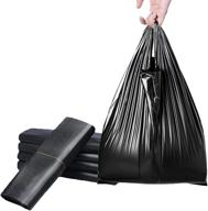 🚮 conveniently portable: 60 count small trash bags 4 gallon with handle - ideal for bathrooms, cars, bedrooms, and offices logo