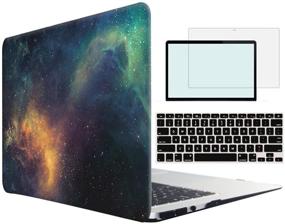 img 4 attached to 👨 Tojia MacBook Pro 13 inch Case 2019 2018 2017 2016, 4-in-1 Plastic Hard Shell Case with Keyboard Cover - New MacBook Pro 13 Inch with Touch Bar Touch ID, Model: A1706 A1989 A2159 - Space Green