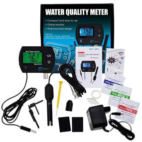 img 2 attached to 🌊 Ultimate Water Quality Tester: 2-in-1 pH & Temperature Meter, BNC pH Electrode, Ideal for Aquariums, Hydroponics, Tanks, Aquaculture & Laboratories