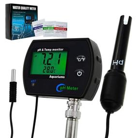 img 4 attached to 🌊 Ultimate Water Quality Tester: 2-in-1 pH & Temperature Meter, BNC pH Electrode, Ideal for Aquariums, Hydroponics, Tanks, Aquaculture & Laboratories
