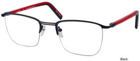 img 4 attached to 👓 ProEyes Attitude 2 Progressive Multifocus Reading Glasses with Anti Blue Light Resin Lens, Square Black Frame, Zero Magnification Upper Lens and +2.00 Power Lower Lens