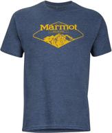 🏔️ navy heather shirt for mountaineering adventures - marmot mountaineer product logo