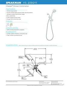 img 1 attached to Optimized for Search: Speakman VS-233011 Chelsea Anystream 2-Way Shower Combination, 2.5 GPM in Polished Chrome