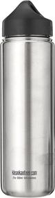 img 1 attached to 💧 High-Quality Single Wall Stainless Steel Water Bottle by Klean Kanteen with Leak-Proof Interior Cap