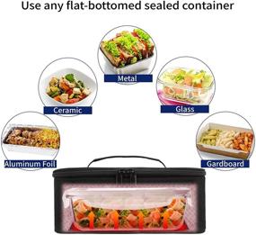 img 3 attached to 🚗 Convenient Aotto Portable Food Warmer for Car: 12V Heated Lunch Box Ideal for Travel, Road Trips, Camping, and Picnics (Black)