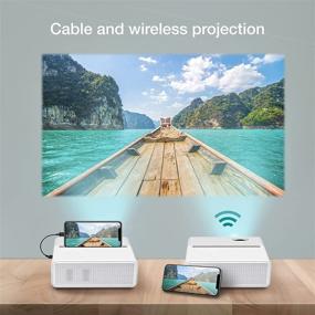 img 1 attached to 📽️ High-Resolution EZCast Beam H3 WiFi Projector: Full HD, 10600 Lumens, USB-C and HDMI Ports, Android/iOS Phone Support, Fire TV Stick/Roku Compatibility, OTA Upgrade