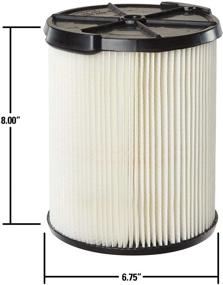 img 2 attached to 🔍 VF7816 Wet Dry Vac Filter: Standard Replacement Cartridge Filter for CRAFTSMAN Shop Vacuum Cleaners 5-Gallon and Larger - MULTI FIT